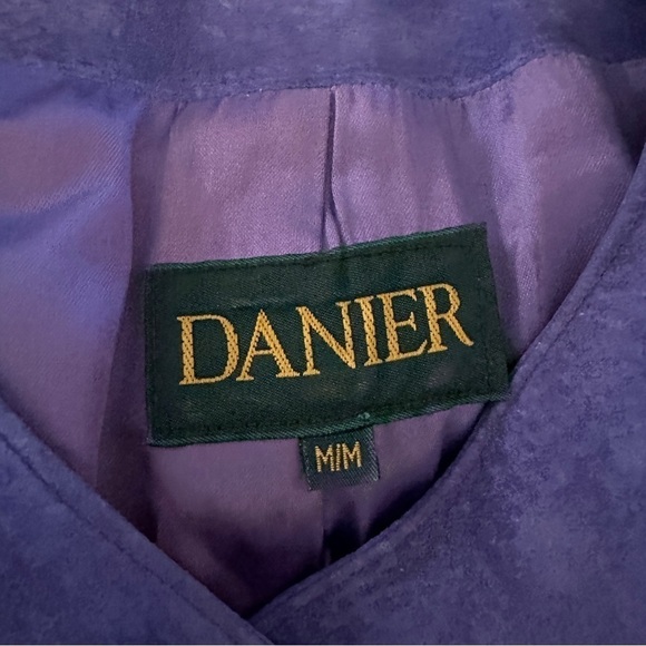 Vintage Danier Purple Suede Jacket - Picture 8 of 8